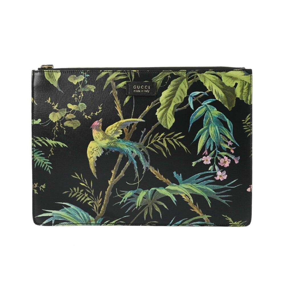 GUCCI Black Leather Clutch Bag - Picture 2 of 11